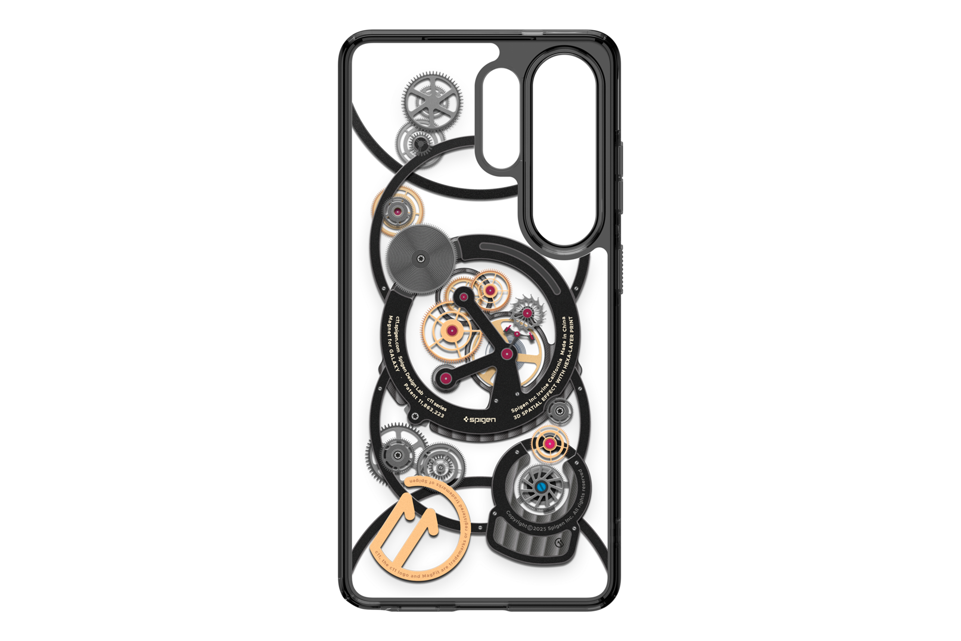 Galaxy S26 Ultra Spigen - c11 系列磁吸保護殼 ( Chronos ) Back Black 