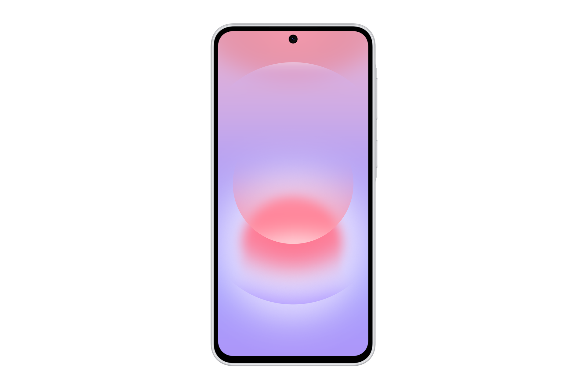 Galaxy A37 5G 正面，極簡白
