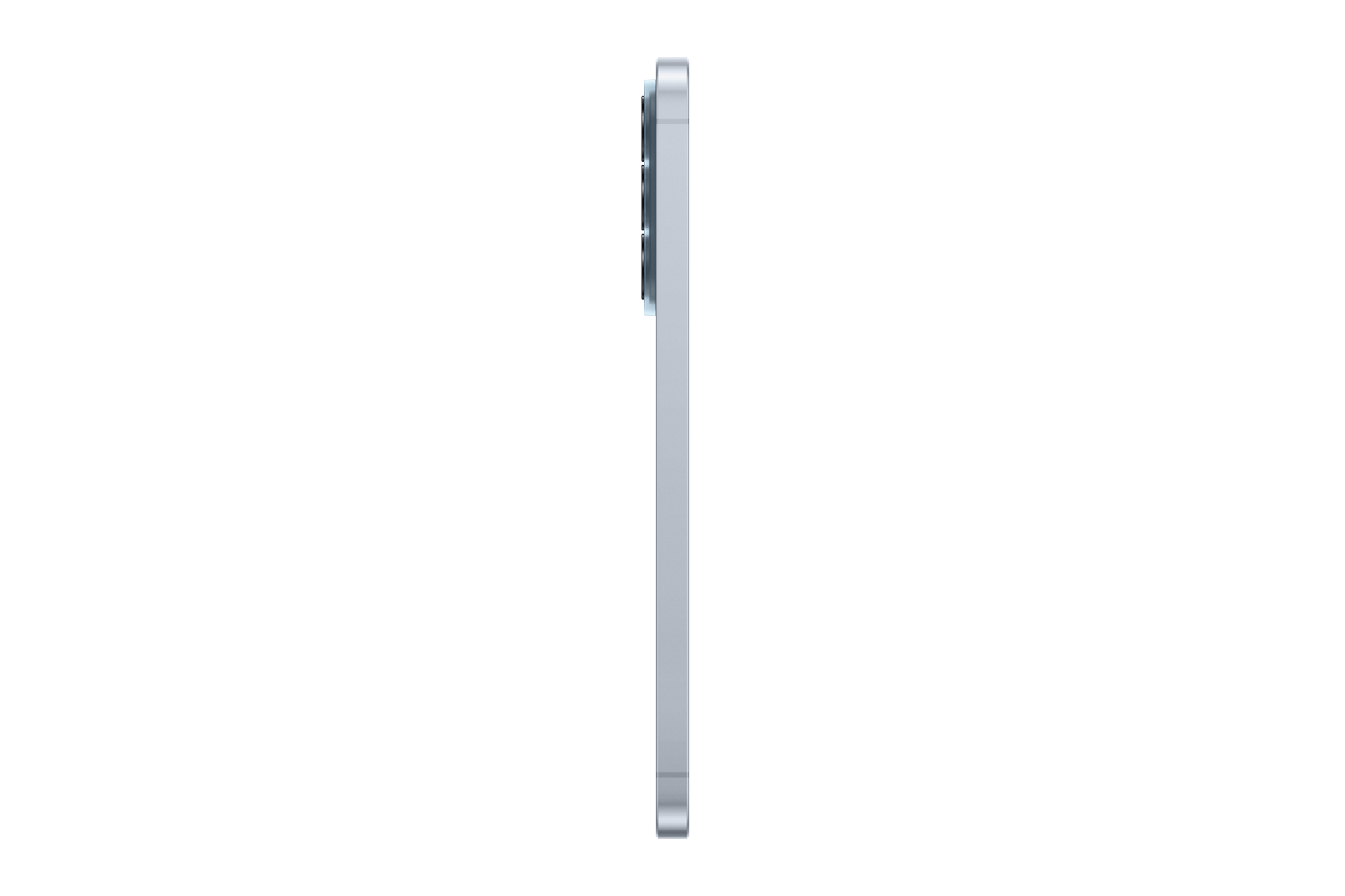 Galaxy A57 5G 左側面，休閒藍