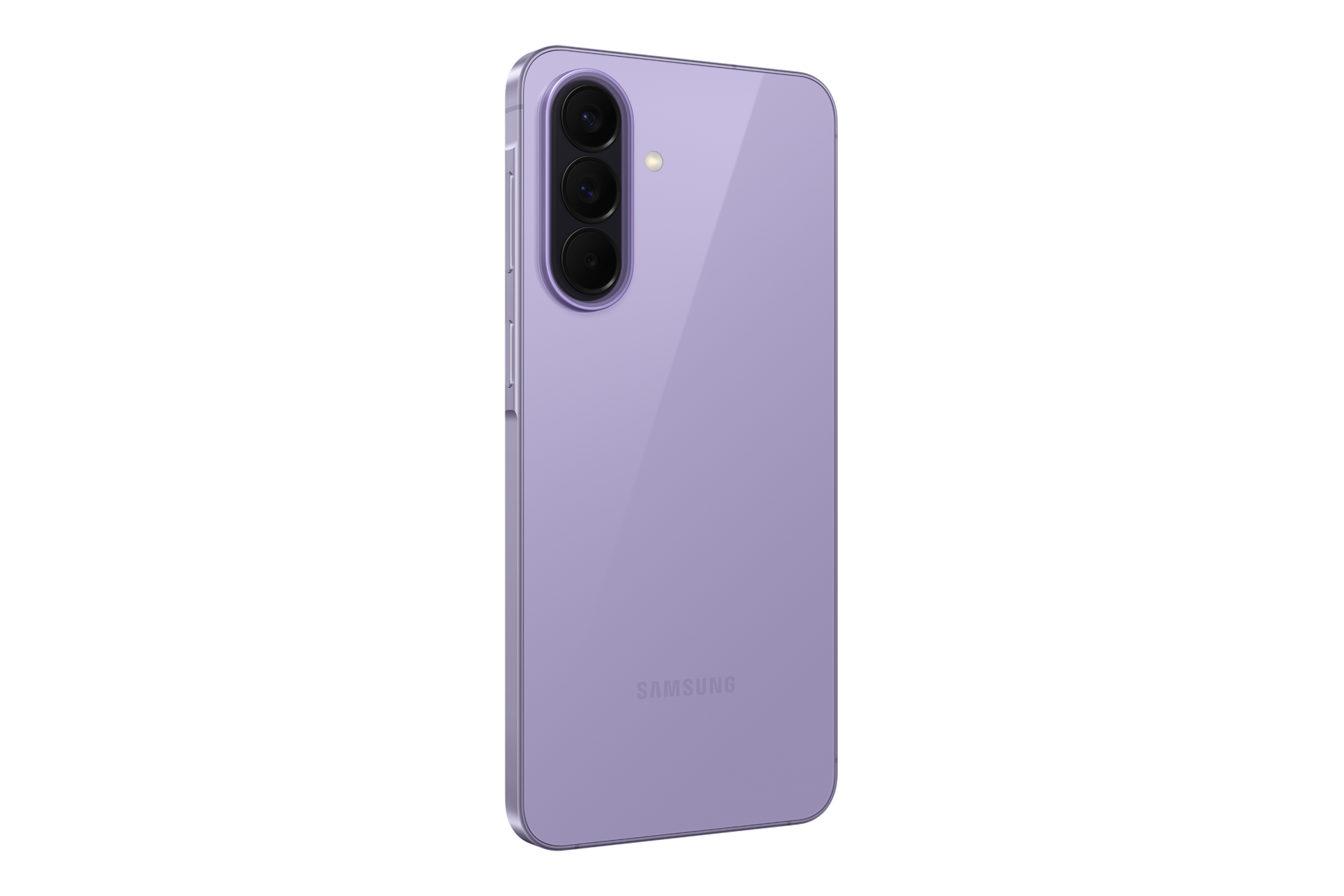 Galaxy A57 5G 背面 (左30度)，莫蘭紫