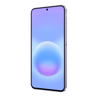 Galaxy A57 5G 正面 (右30度)，莫蘭紫