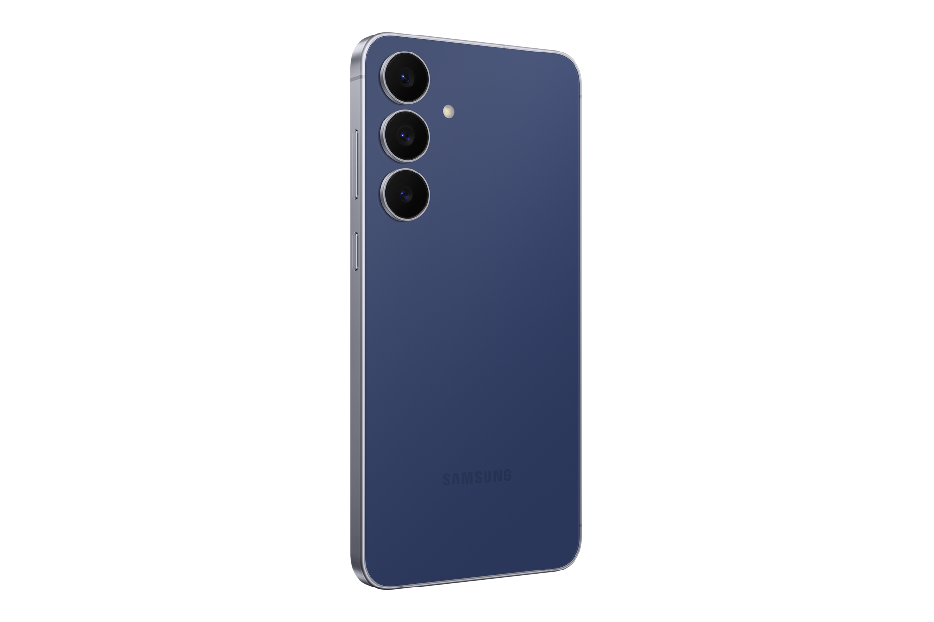 Galaxy S25 FE 深海藍，不同角度之產品外觀