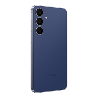 Galaxy S25 FE 深海藍，不同角度之產品外觀