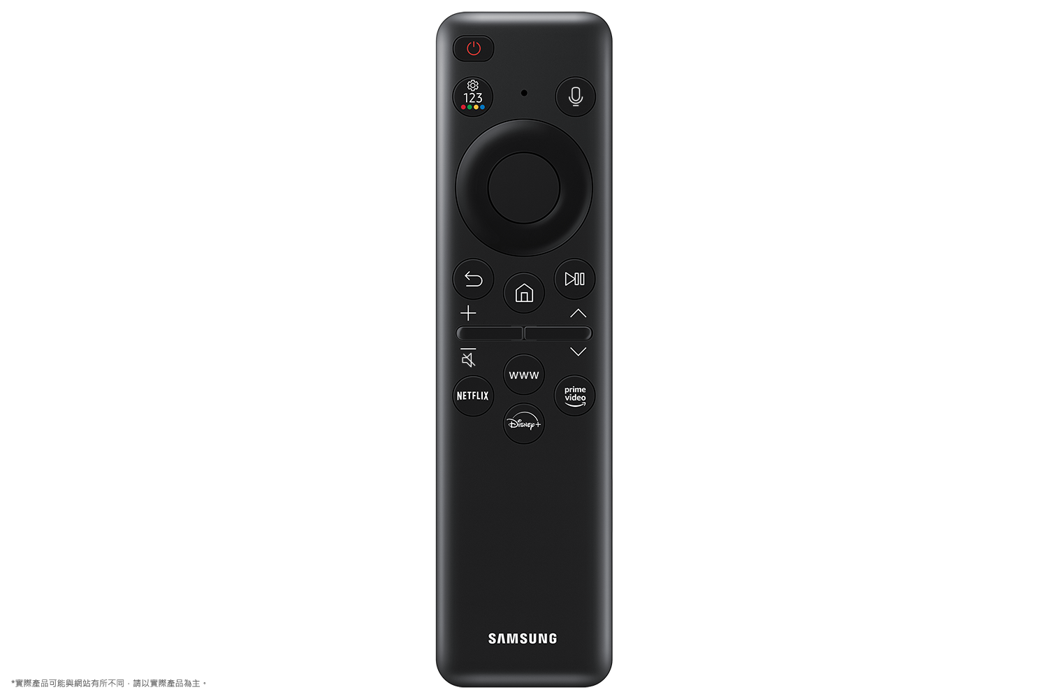 黑，遙控器正面