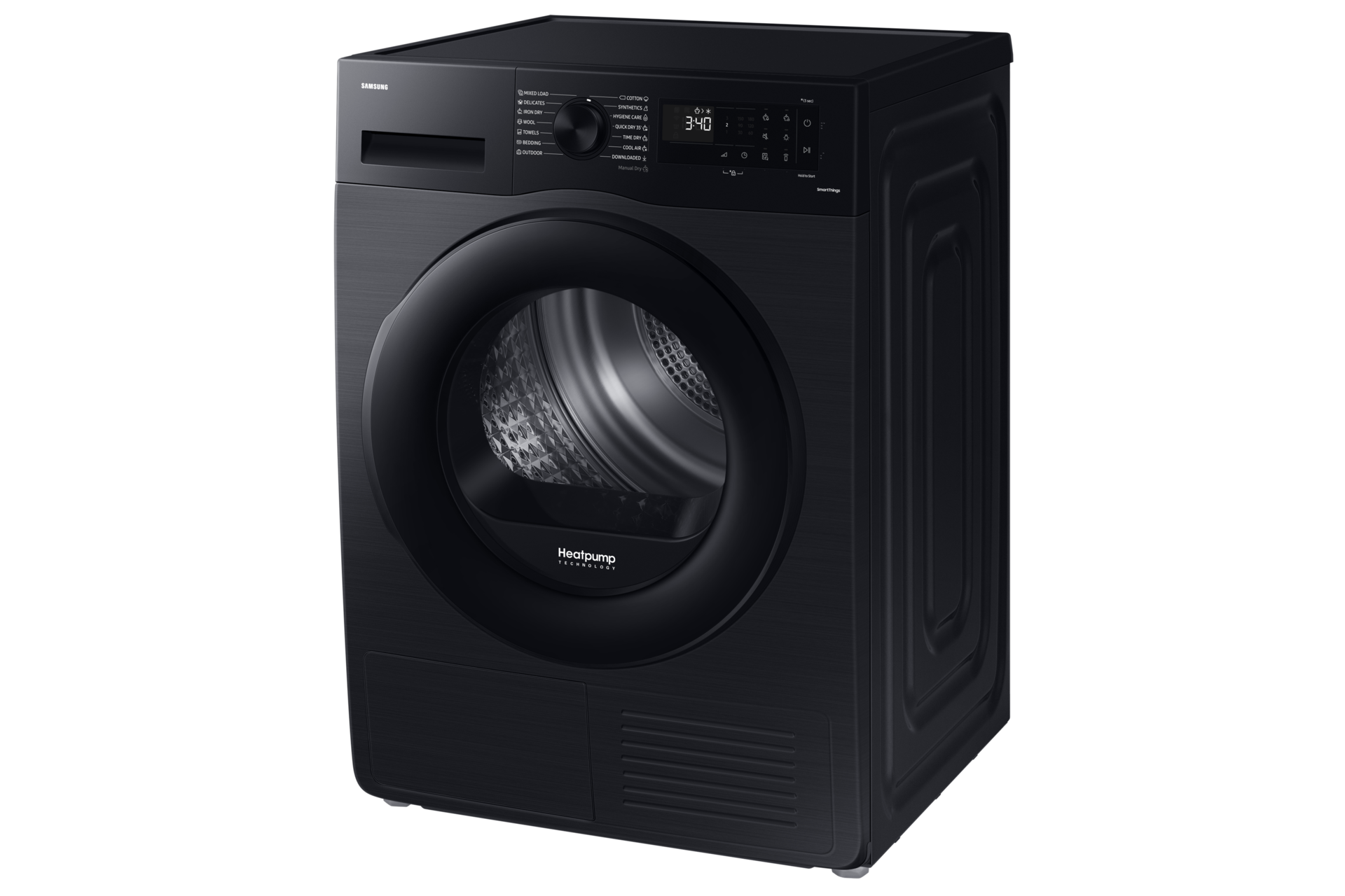 DV5000C Dryer with A+++ Energy Efficiency and Hygiene Care R-Perspective Black 