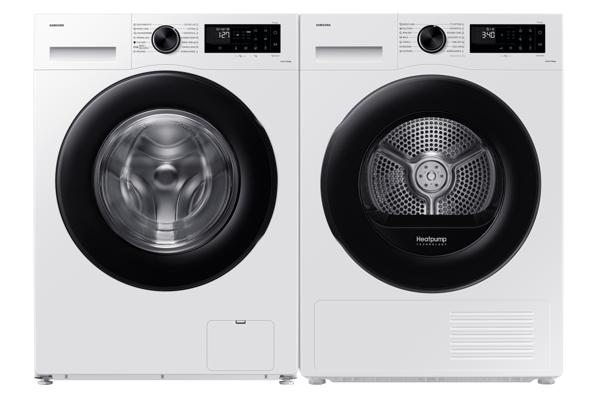 DV5000C Dryer with A+++ Energy Efficiency and Hygiene Care Front-Pair White 