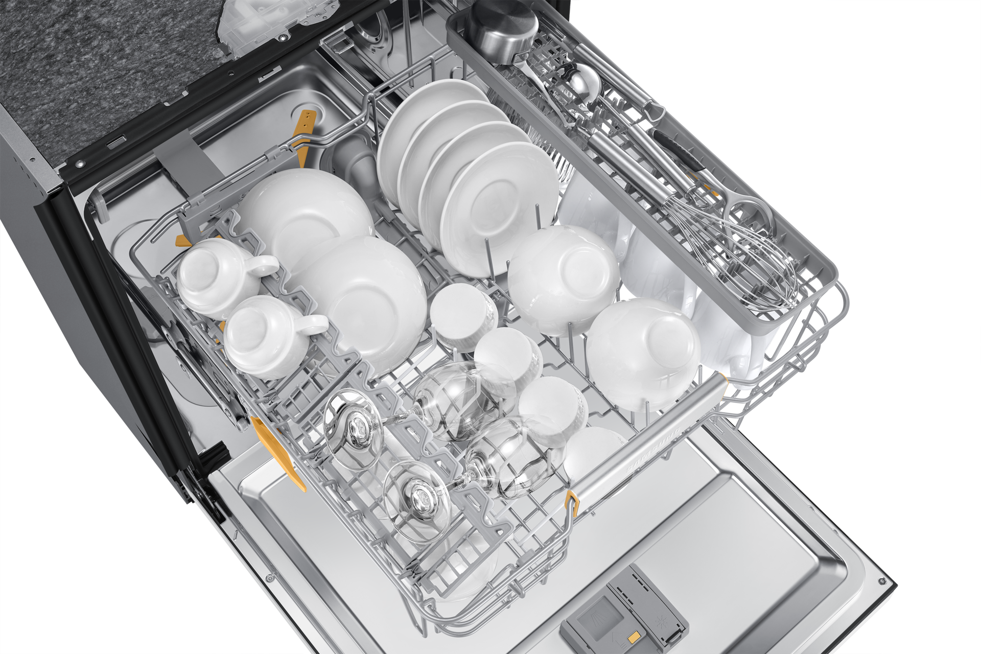 DW7700B Built In Dishwasher with Energy Efficiency and WaterJet Clean™ Detail2 White 