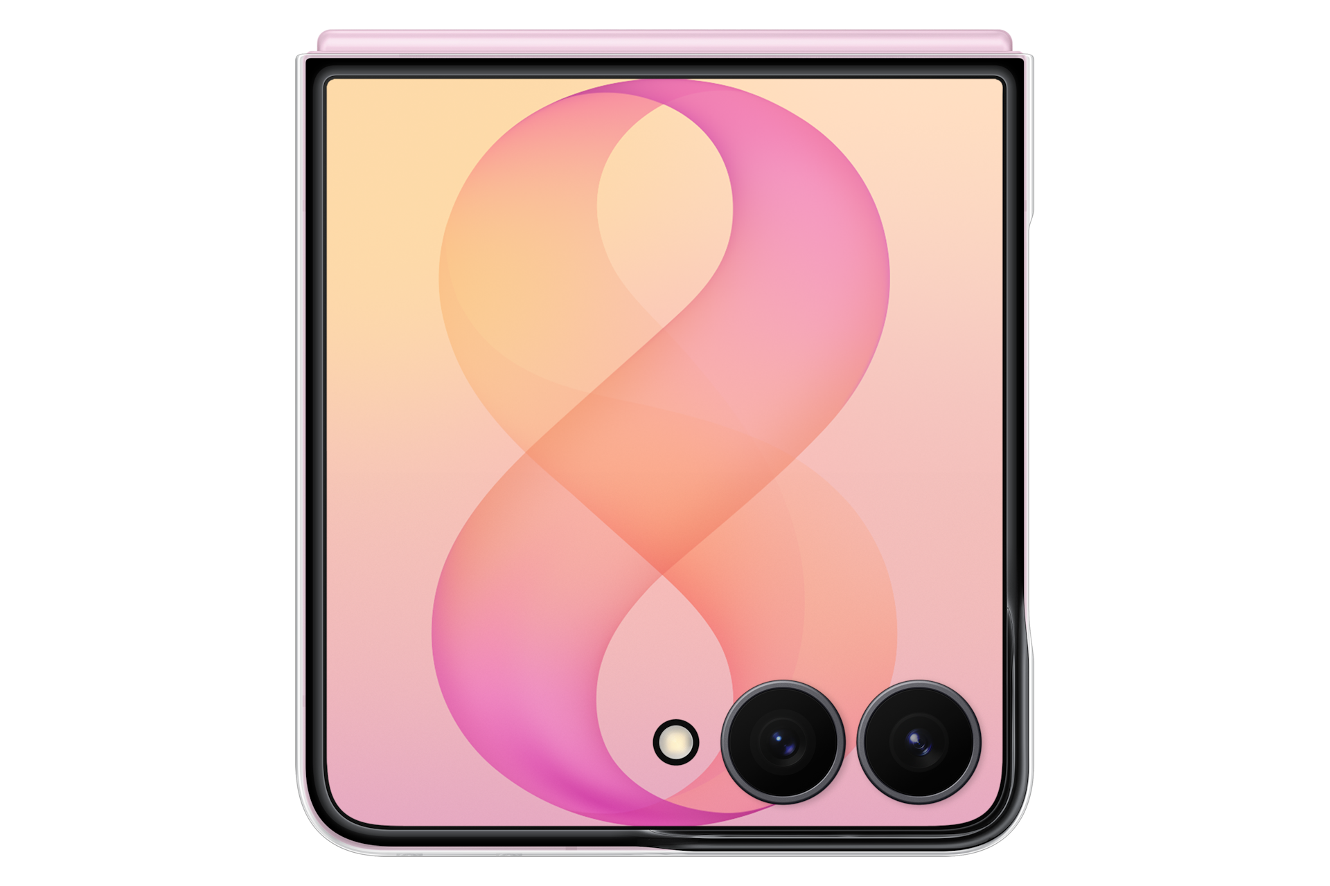 Galaxy Flip8 Clear Magnet Case Front Transparent 