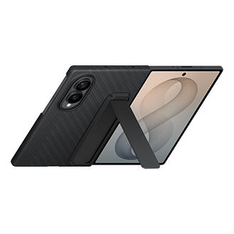 Galaxy Fold8 Carbon Standing Case Dynamic Black 