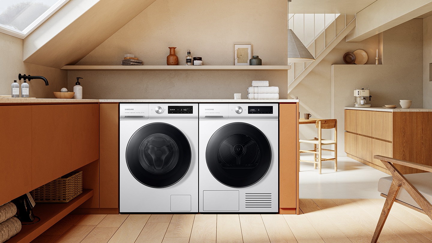 WW7000B is installed in the laundry room.