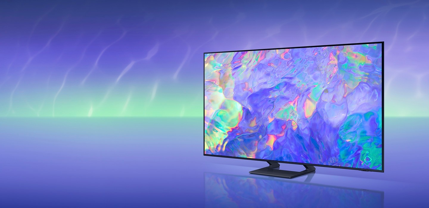 A Crystal UHD TV является отображением очень красочные графики на его экране.