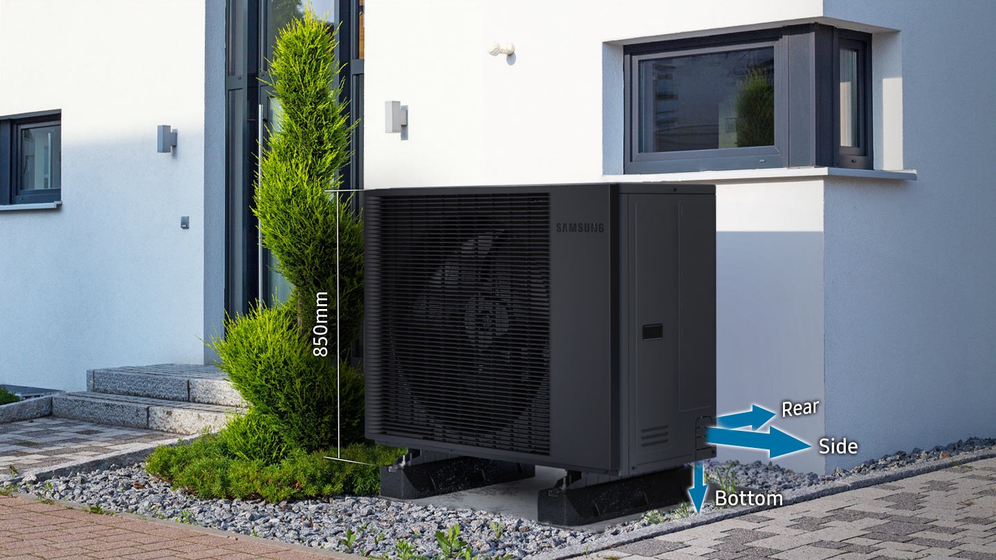 Samsung EHS Split 16 kW kompaktiškas vieno ventiliatoriaus lauko blokas