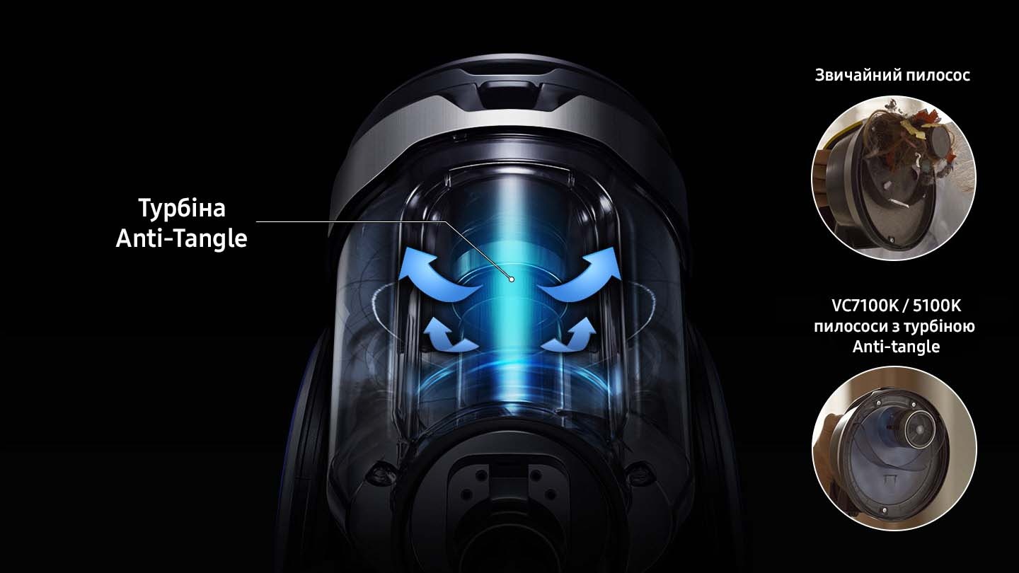 More consistent suction without tangles*
