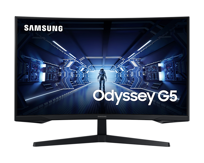 Вигнутий ігровий монітор Samsung Odyssey G5 32" LC32G55TQWIXCI  - фото 1