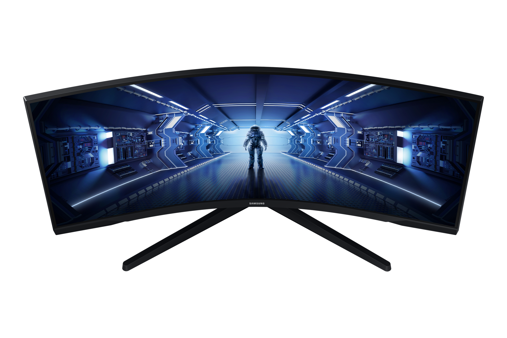 34" Odyssey Gaming G55T Monitor Detail1 Black 