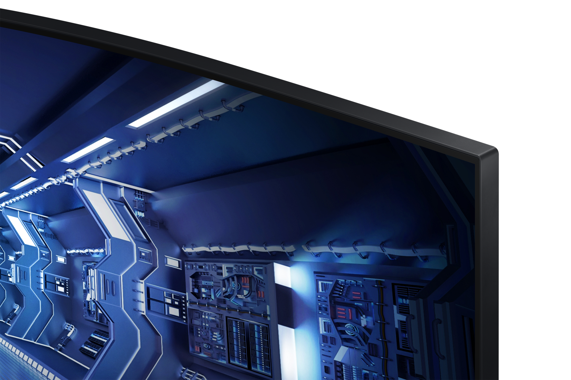 34" Odyssey Gaming G55T Monitor Detail4 Black 