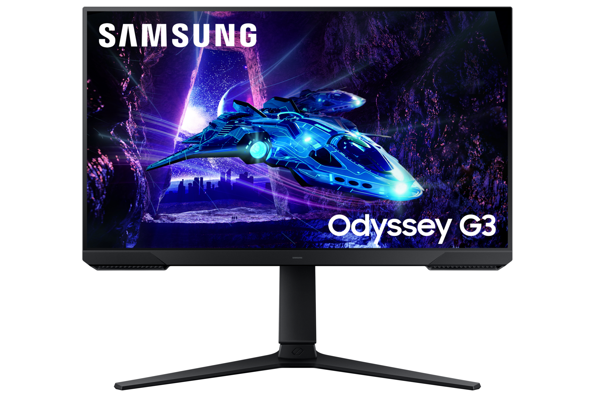32"/27"/24" Odyssey G3 G30D FHD 180Hz Gaming Monitor Front2 Black 