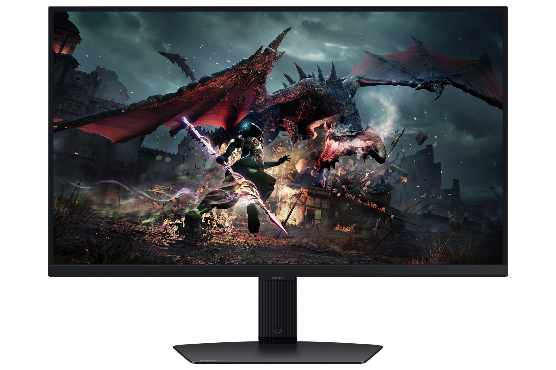 32"/27" Odyssey G5 G50D QHD 180Hz Gaming Monitor Front2 Black 