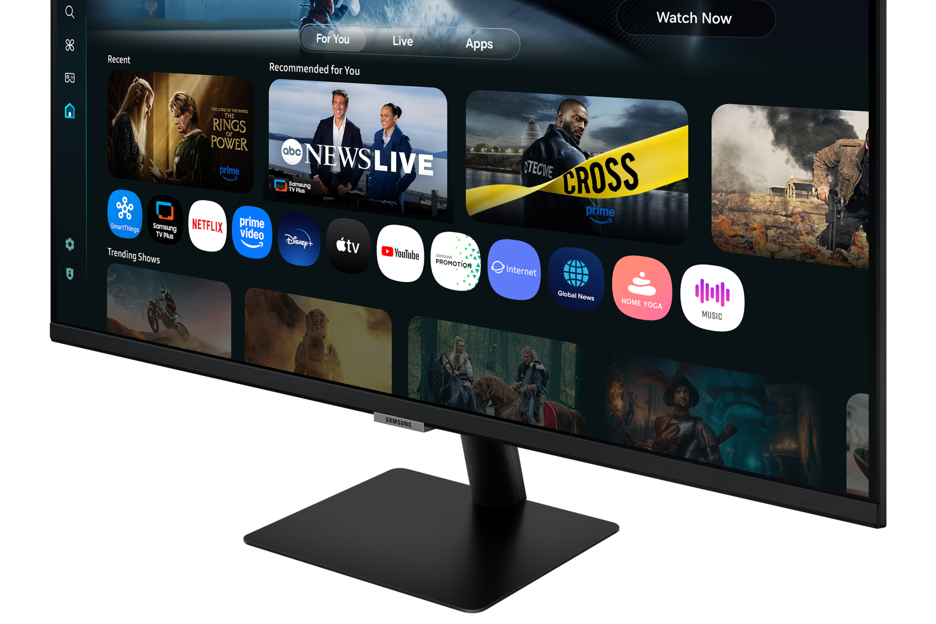 32"  Smart M70F Monitor Detail1 Black 