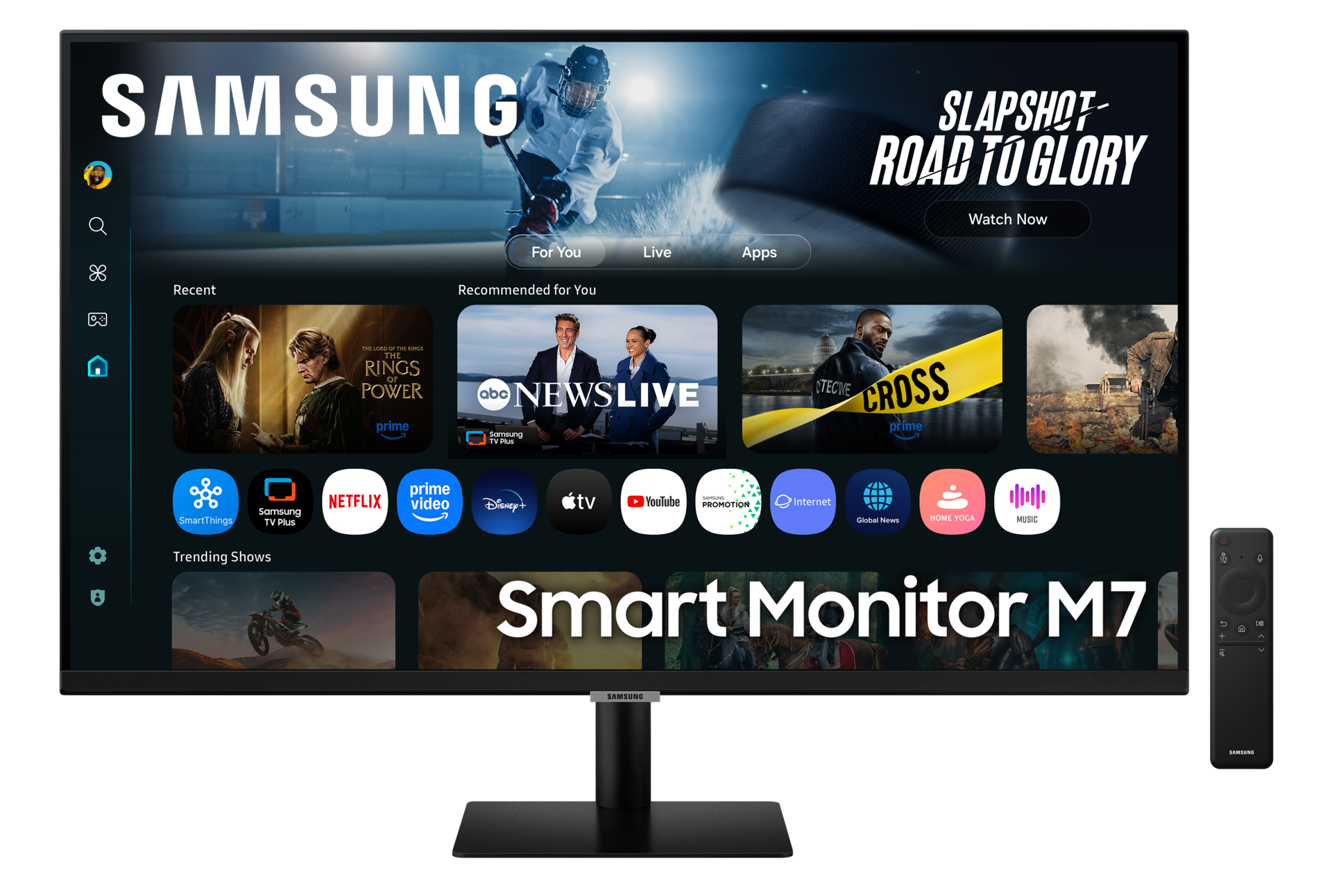 32"  Smart M70F Monitor Front3 Black 