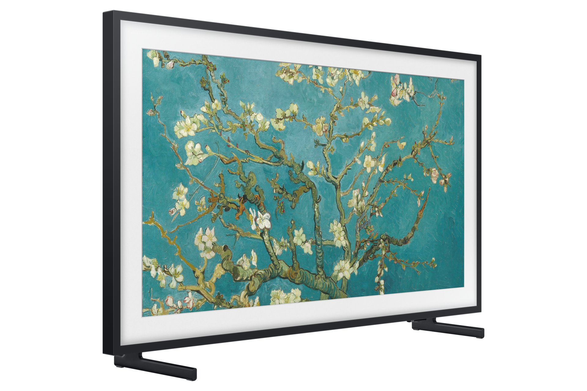 32" The Frame LS03C L-Perpective-With-Stand1 Black 