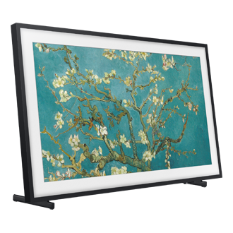 32" The Frame LS03C L-Perpective-With-Stand2 Black 