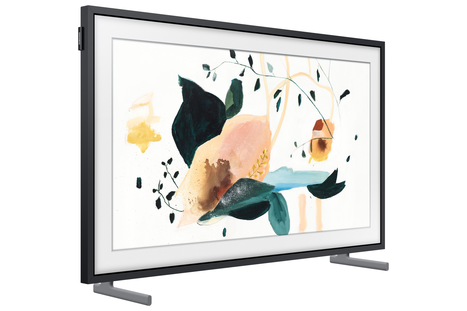 Телевізор Samsung The Frame 4К 32" QE32LS03TCUXUA - фото l-perpective-with-stand1 Black