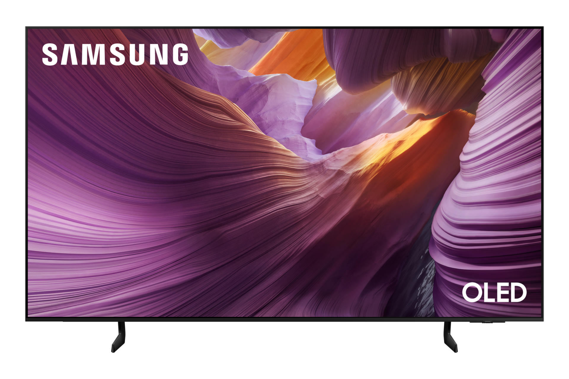 {size}" OLED S84F 4K Samsung Vision AI Smart TV (2025) Front2 Graphite 