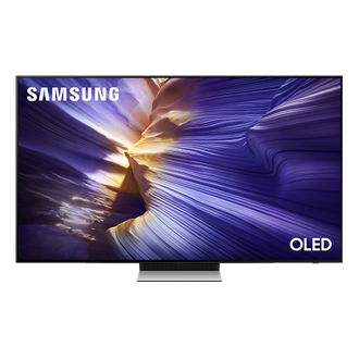 {size}" OLED S91F 4K Samsung Vision AI Smart TV (2025) Front2 Black 