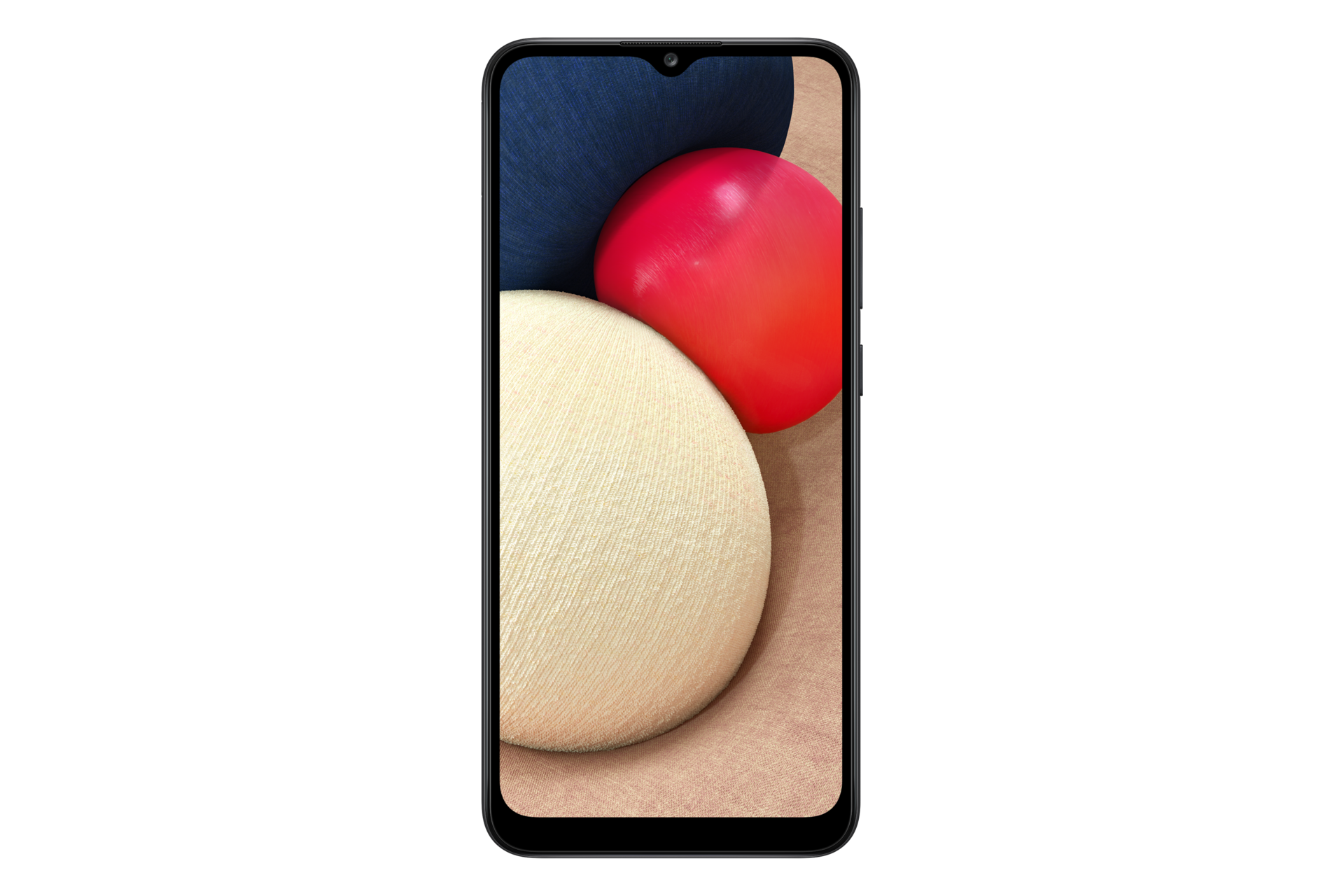 Телефон Samsung Galaxy A02s 32Гб чорного кольору SM-A025FZKESEK - front Black