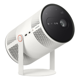 The Freestyle+ Full HD Portable Projector (2026) L-Pers-Tilted Ceramic White 