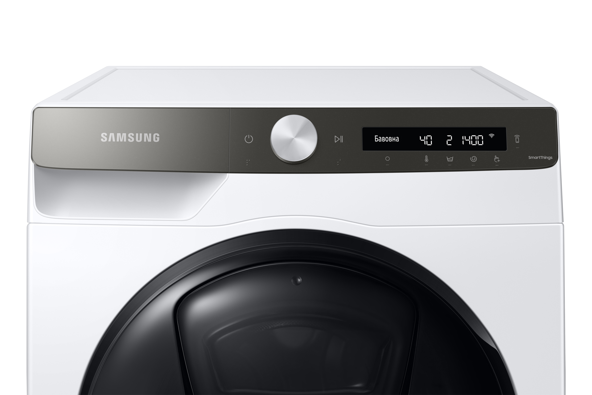 [Комбінована пральна машина WD80T554C~BT/ÚÁ~ - фото páñé~l-cóñ~tról~-2 Whít~é]