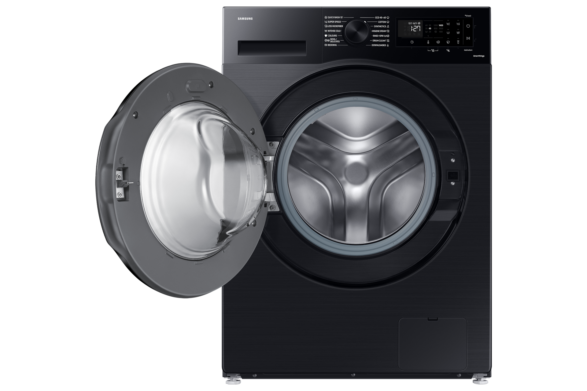 WW5000D FL Washer with SmartThings AI Energy Mode A-10% Extra Energy Efficiency 11kg Front-Open Black 
