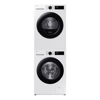 WW5000D FL Washer with SmartThings AI Energy Mode A-10% Extra Energy Efficiency 11kg Stack-Front-Door-Closed White 