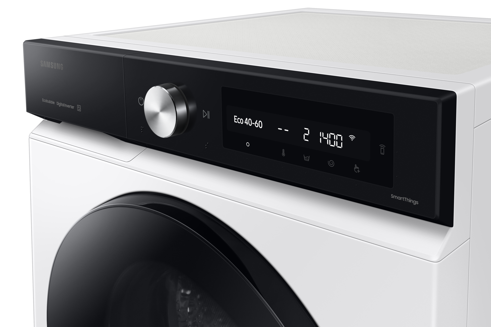 WW7400D FL Washer SmartThings AI Energy Mode and A-20% Extra Energy Efficiency 11kg Panel-Control-Detail White 