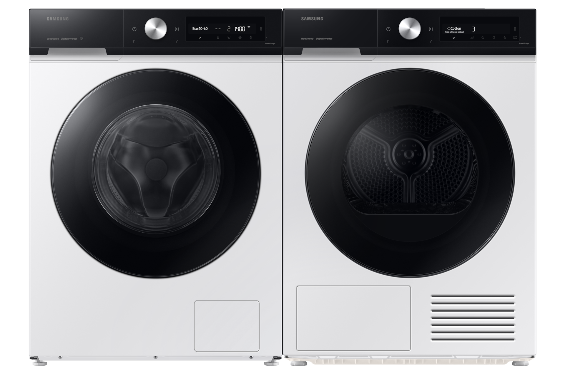 WW7400D FL Washer SmartThings AI Energy Mode and A-20% Extra Energy Efficiency 11kg Front-Pair White 