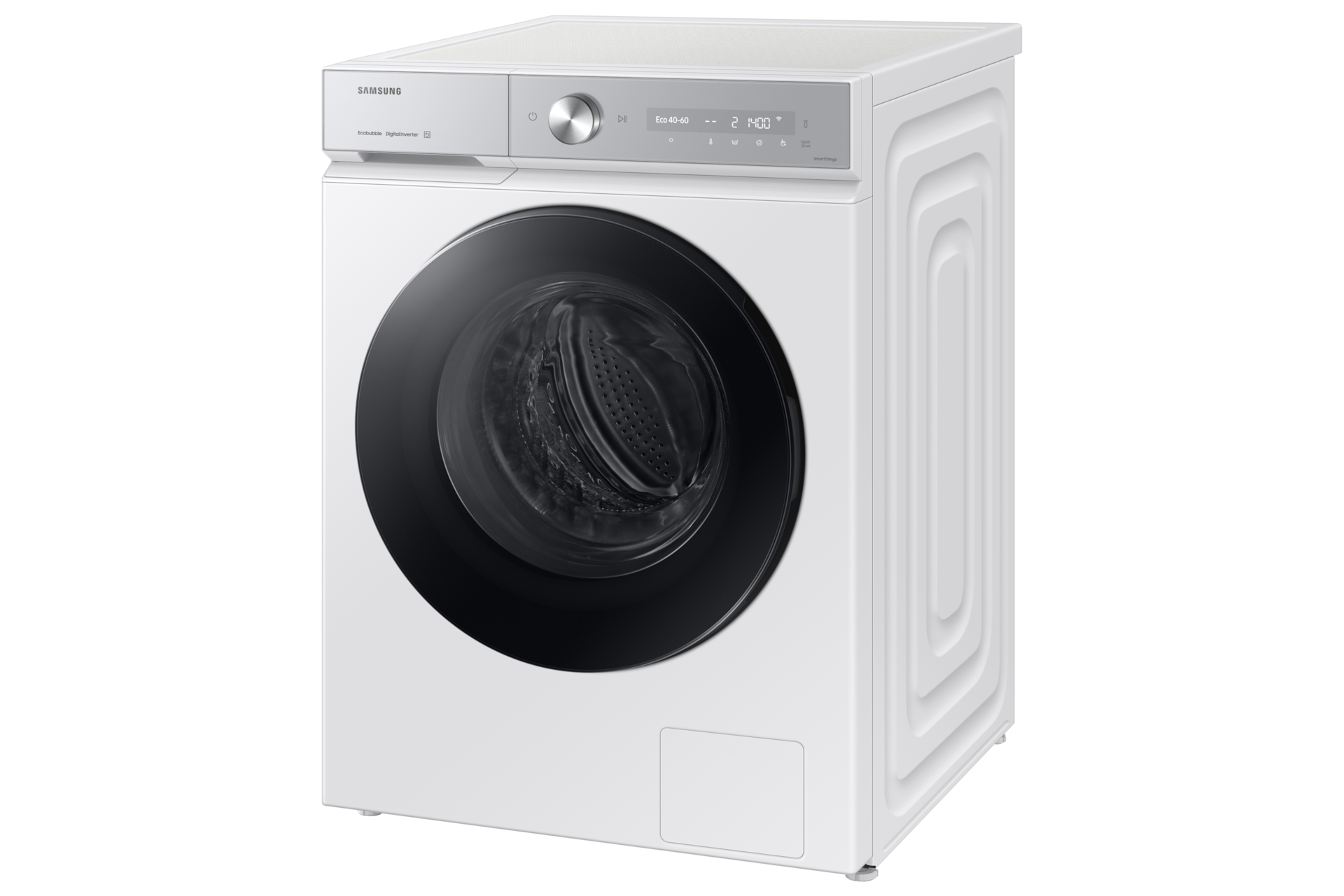WW8400D FL Washer SmartThings AI Energy Mode and A-40% Extra Energy Efficiency 11kg R-Perspective White 