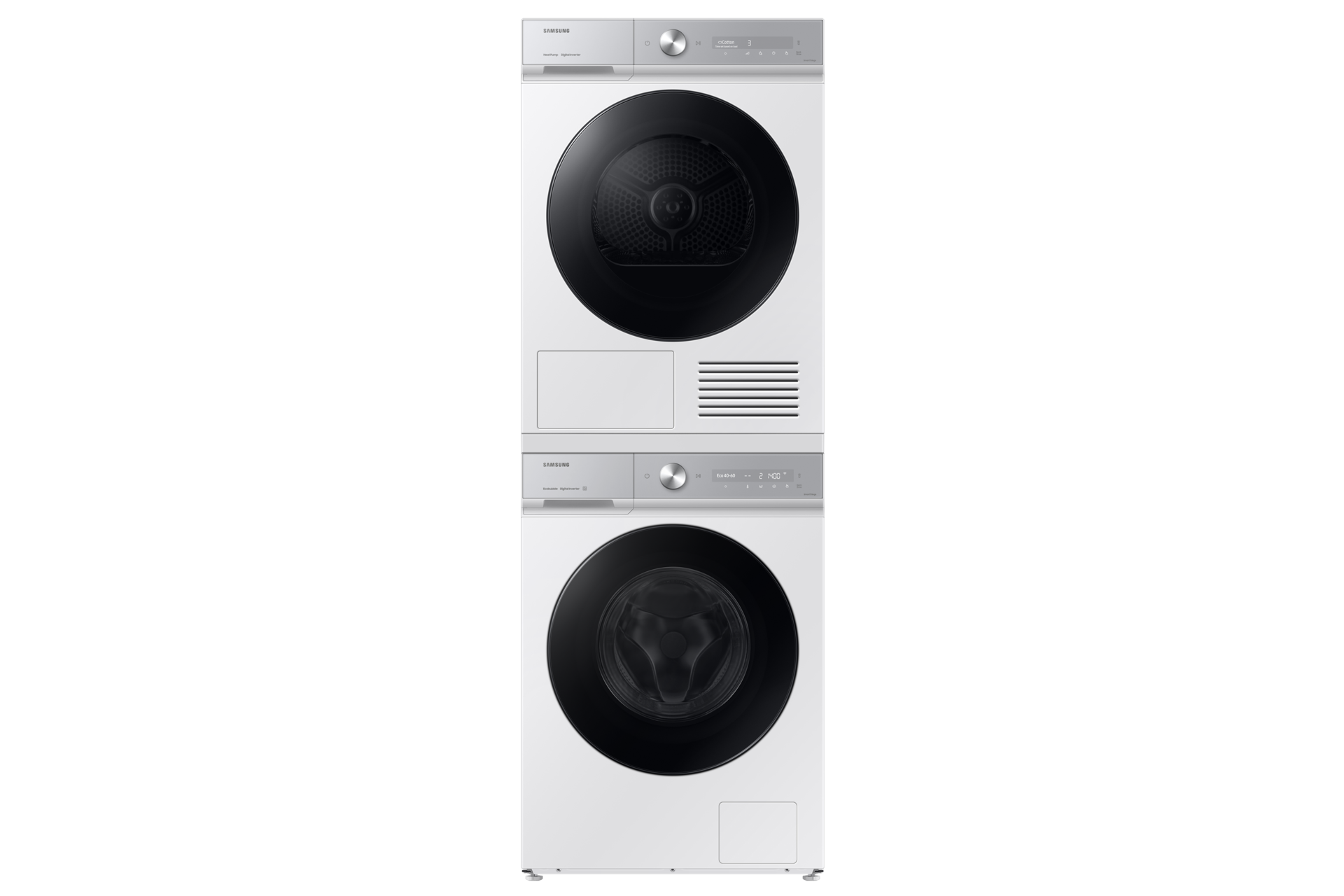 WW8400D FL Washer SmartThings AI Energy Mode and A-40% Extra Energy Efficiency 11kg Stack-Front-Door-Closed White 
