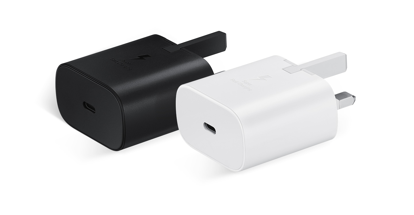 Two Super Fast Charging Power Adapter can be seen.