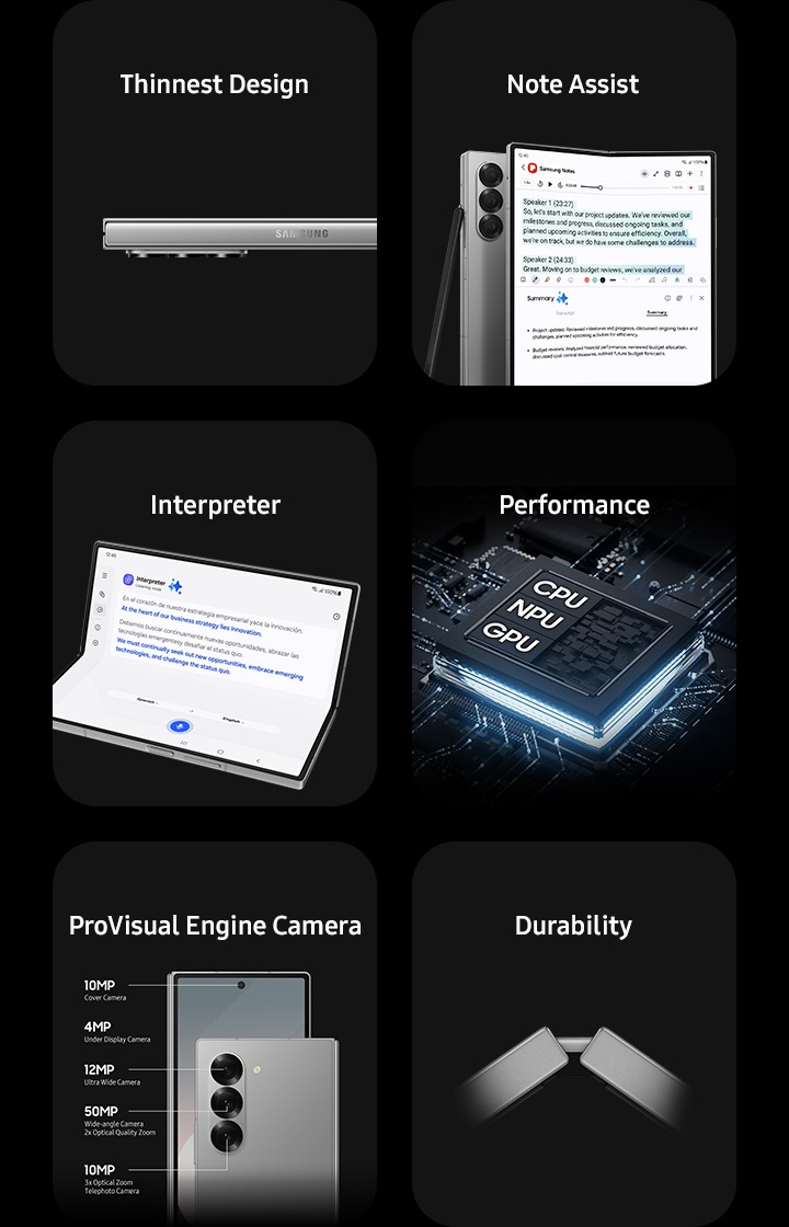 Galaxy Z Fold6 View Specs Samsung Business UK