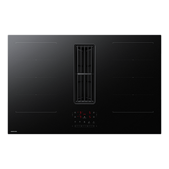 Cooktop Extractor Induction Hob and Anti Scratched Glass . Front Black 
