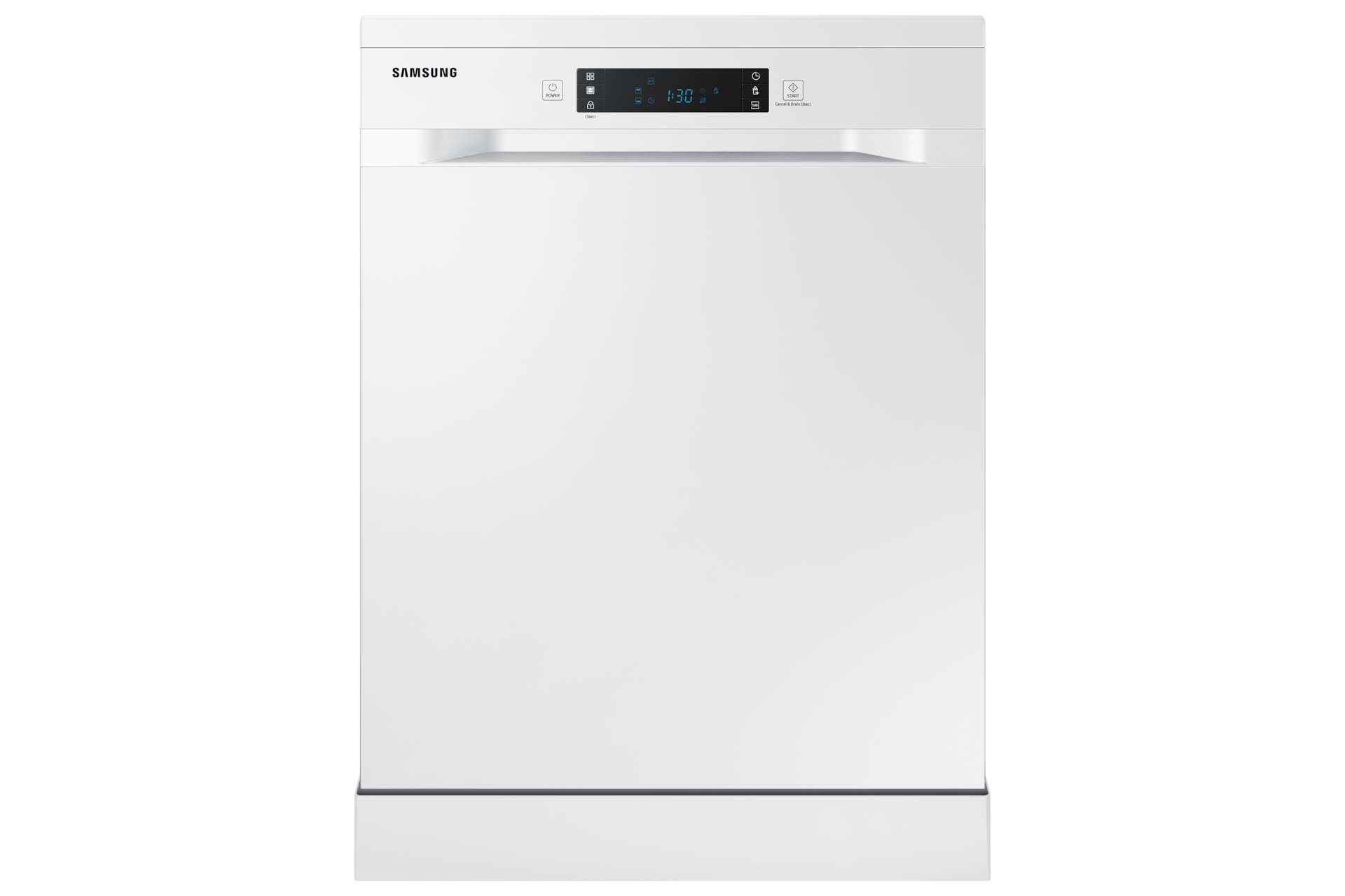 Samsung Series 7 DW60CG550FWQEU Freestanding 60cm Dishwasher with Auto Door, 14 Place Setting in White