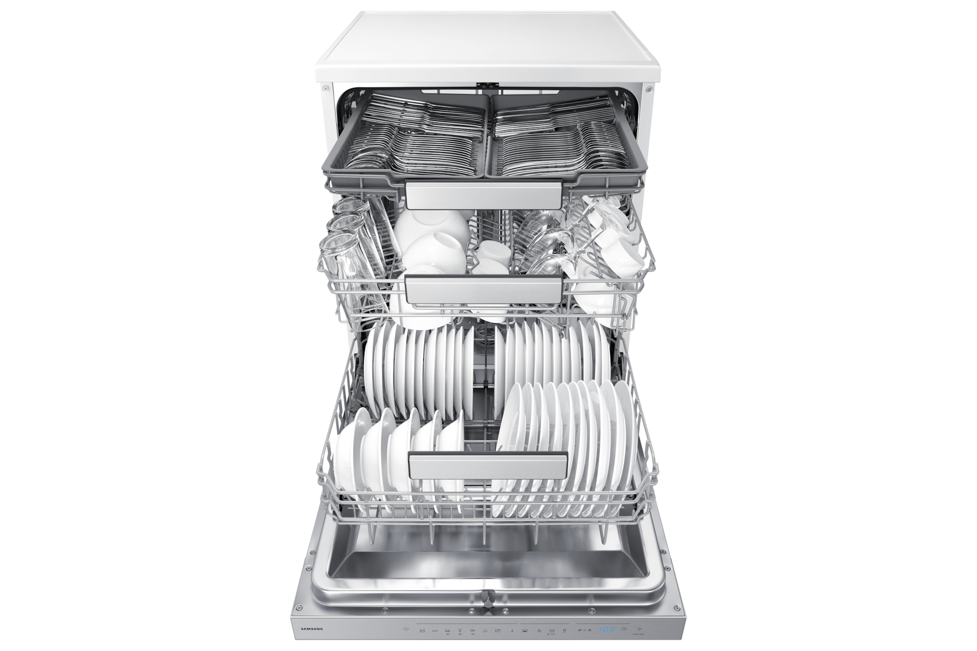 Freestanding Dishwasher Series 7 AutoRelease™ 14 Place Settings Front-Open3 White 