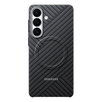 Galaxy S26+ Carbon Magnet Case Front Dark Gray 