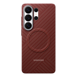 Galaxy S26 Ultra Carbon Magnet Case Front Red 