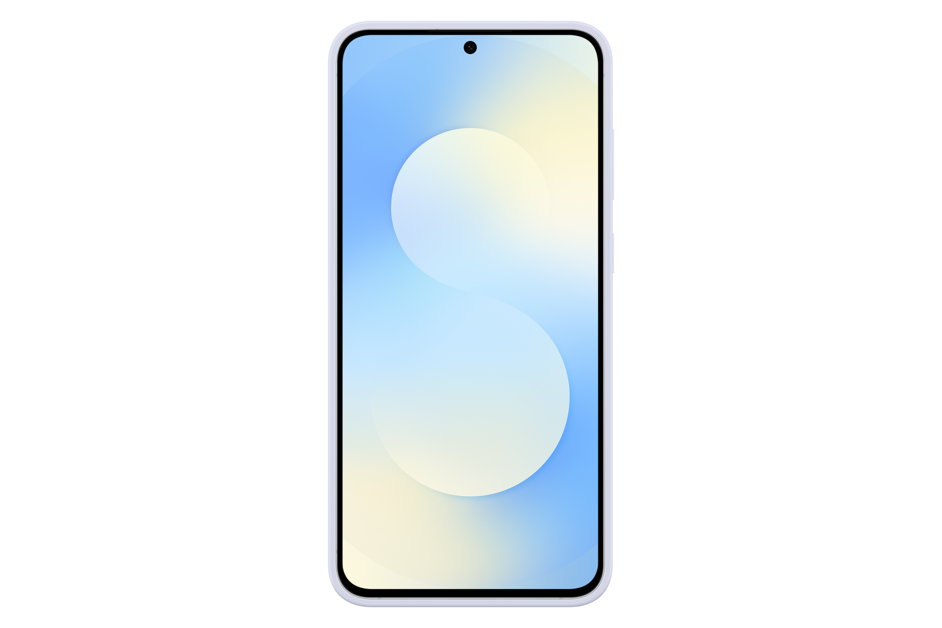 Silicone Case for Galaxy S25 FE Back Light Blue 