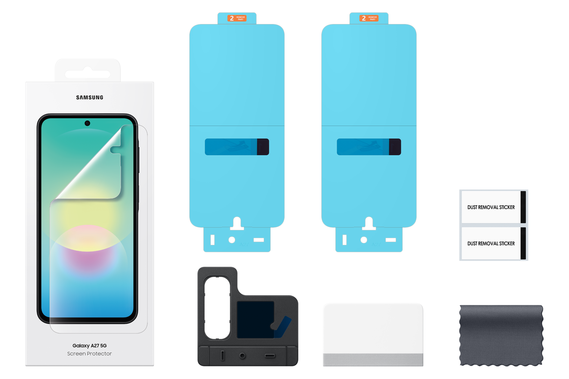 Screen Protector for Galaxy A27 Set Transparent 