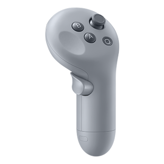 Galaxy XR Controllers Right-L-Perspective Light Gray 