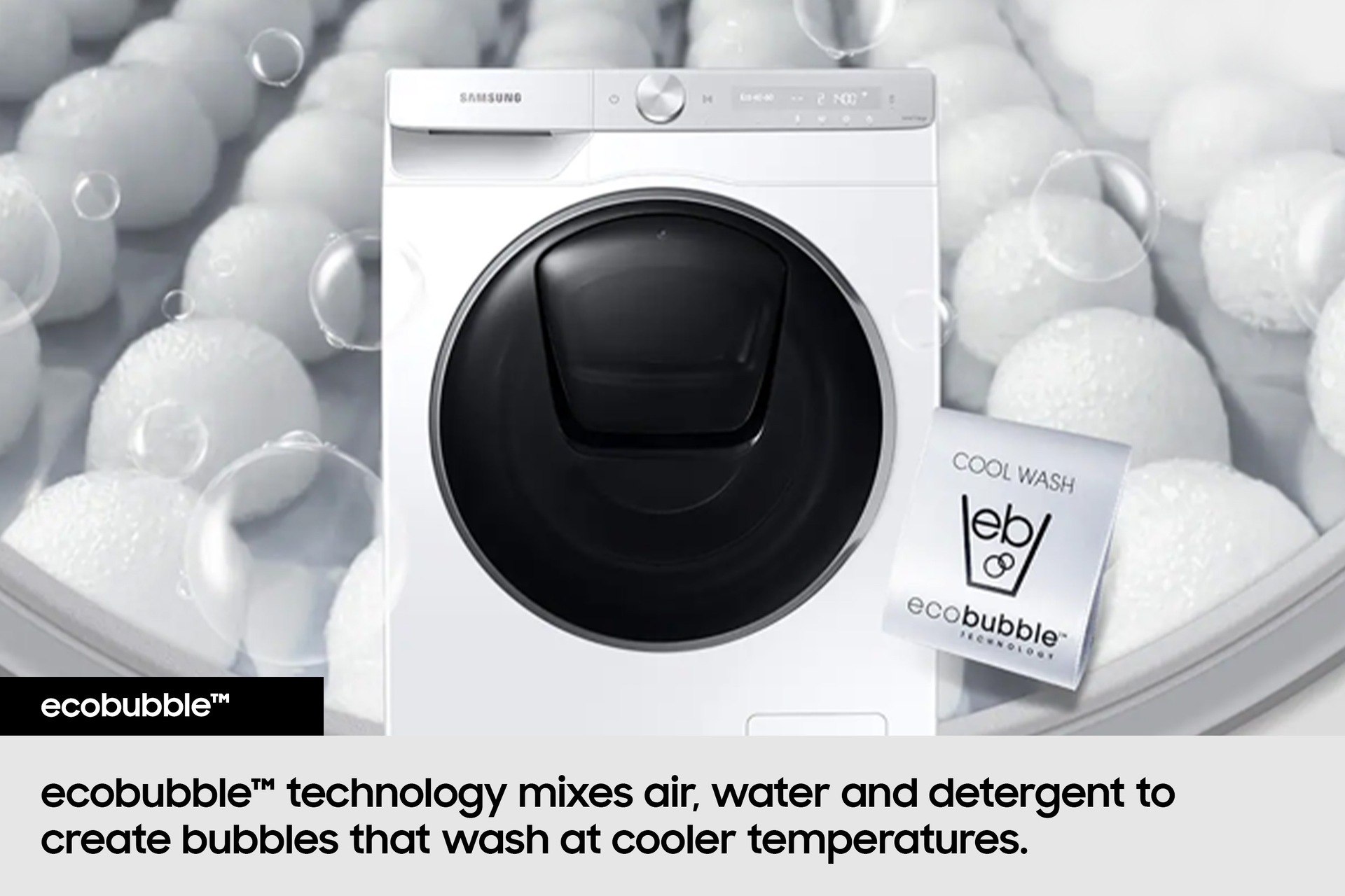 Series 8 AI Energy Washing Machine and Optimal Dry™ Tumble Dryer 9KG White White