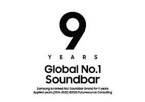 9 Years Global No.1  Soundbar